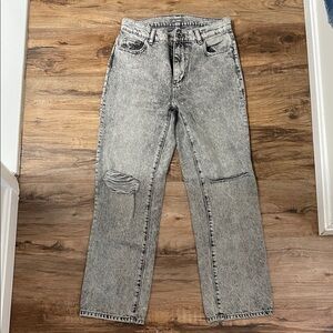 DL1961 Patti Straight High Rise Vintage Ankle Jeans - gray